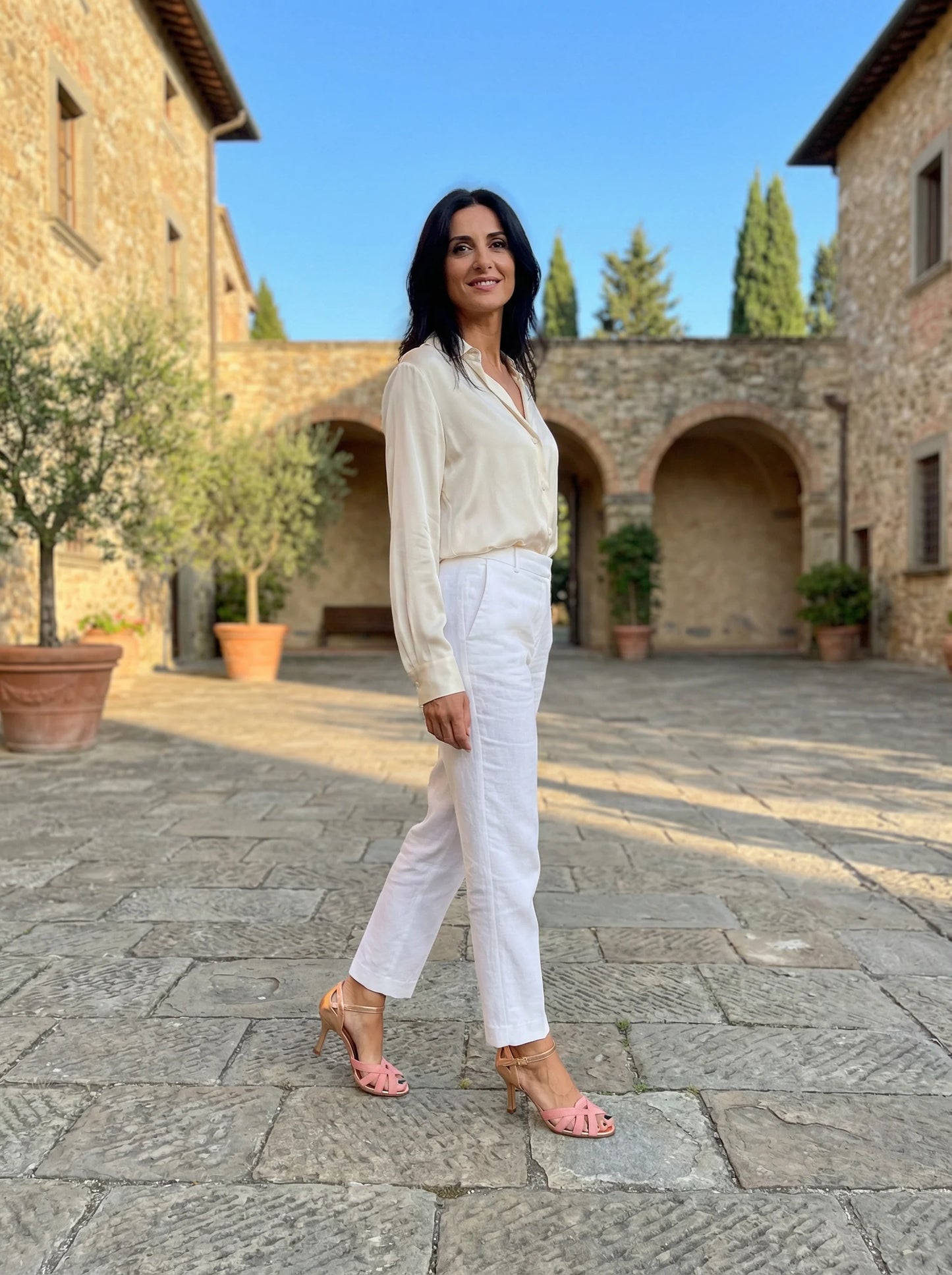 Estate Romana – Heeled Sandal with Soft Ankle Strap