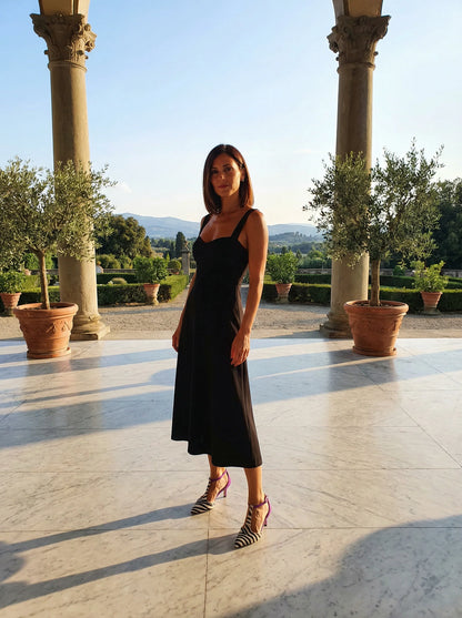 Viola Wild – Zebra Print Heeled Sandal with Stable Support