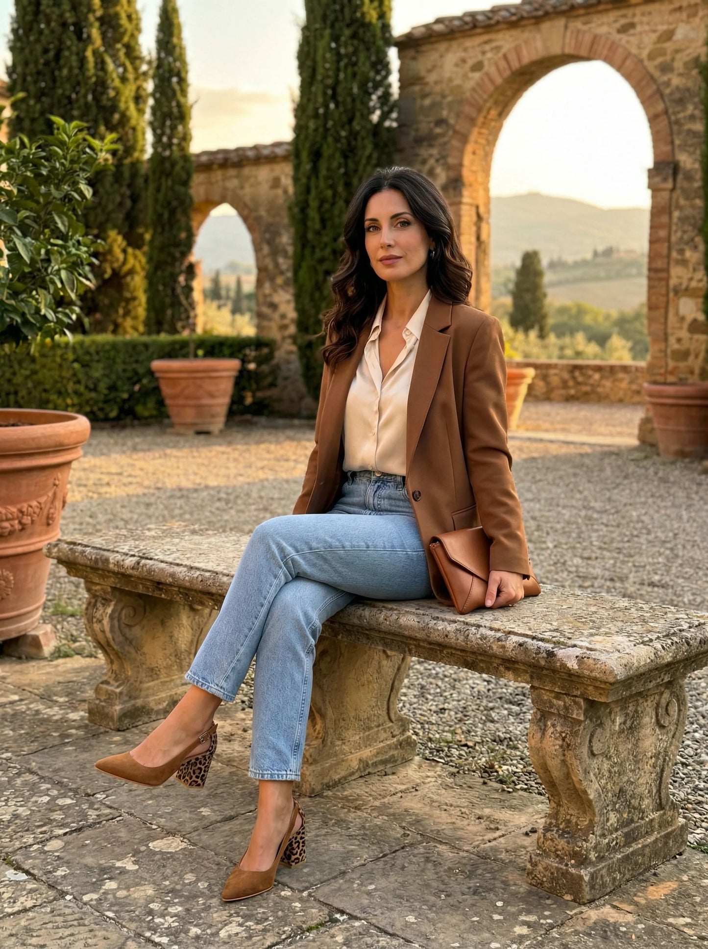 Venezia Classico – slingback con tacón animal print