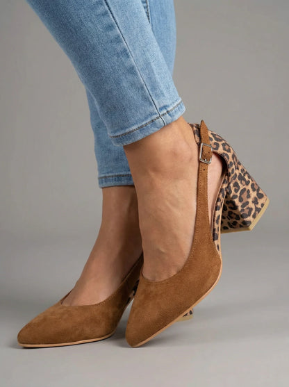 Venezia Classico – slingback con tacón animal print