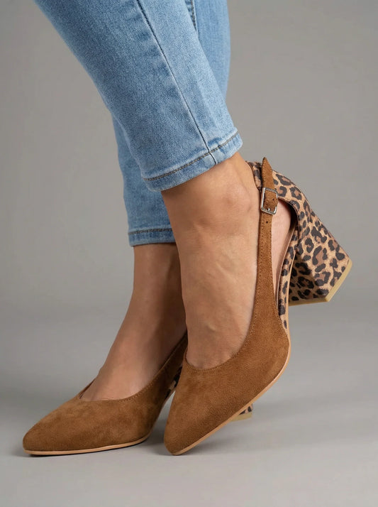 Venezia Classico – slingback con tacón animal print