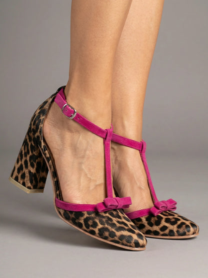 Rosa Antico – tacón T-bar para pies sensibles