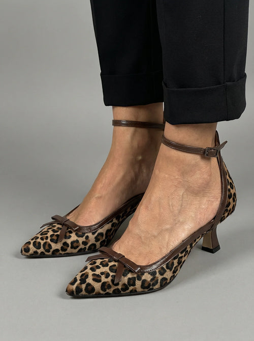Leopardo Luxe – Leopard Print Heeled Sandal with Comfortable Insole